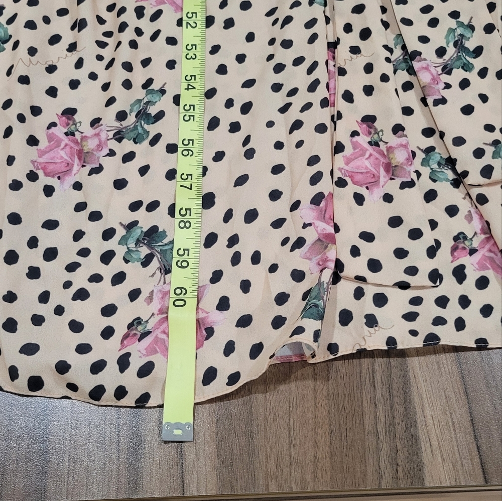 Maria Sanz Women's Kimono Animal Floral Print Size One Size Romantic Boho Chic - Picture 11 of 13
